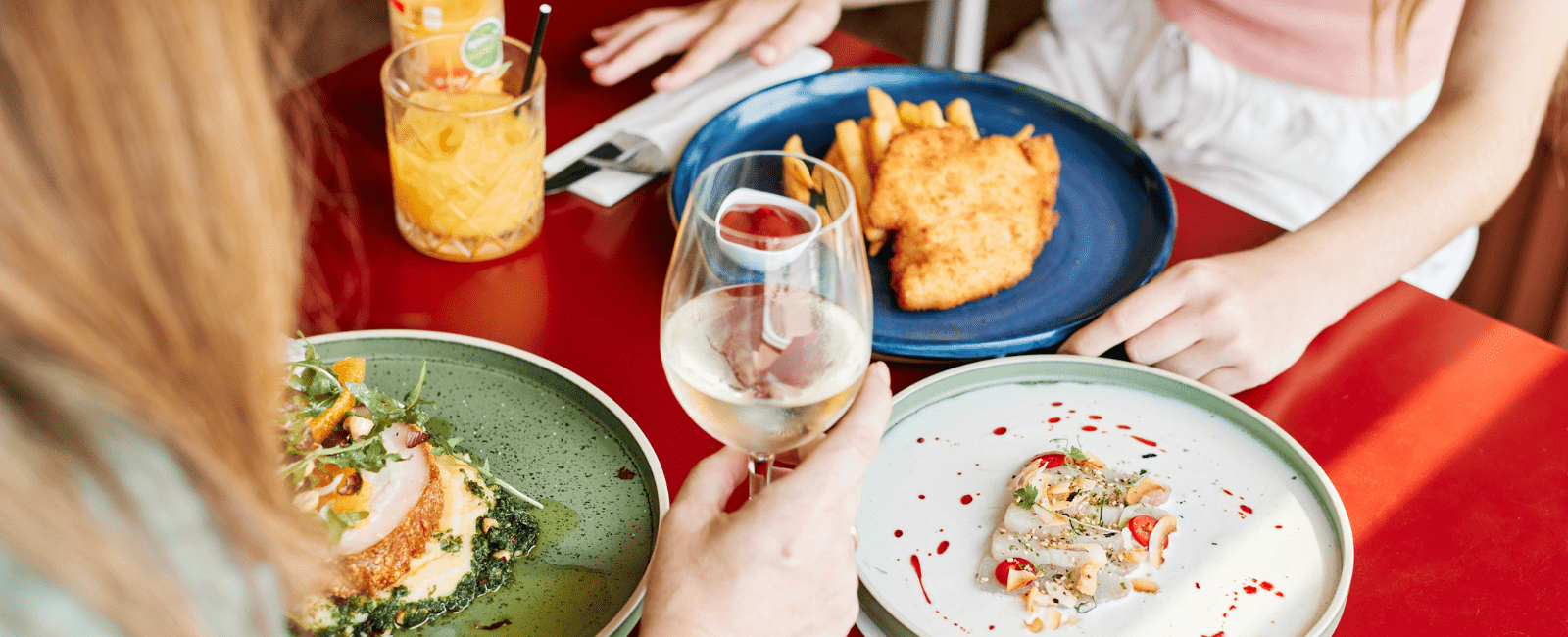 Various plates of food at The Common