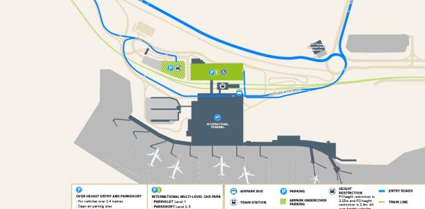 International Terminal Parking Map 